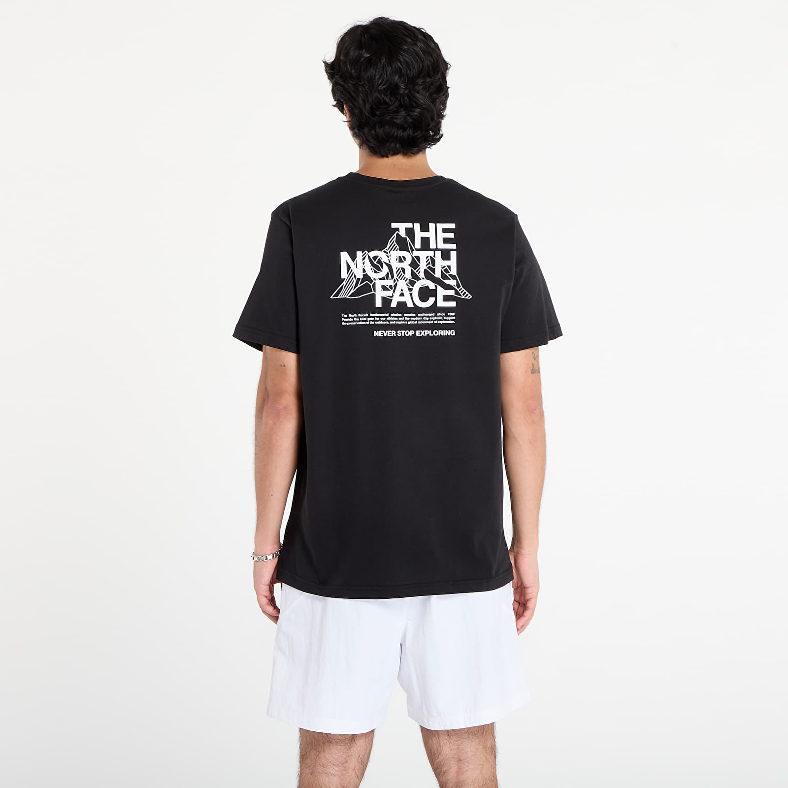 T-Shirts The North Face M Mountain Sketch Ss Tee TNF Black