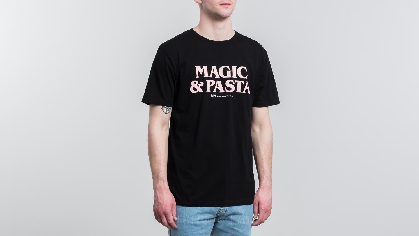 T-shirts WOOD WOOD Magic & Pasta T-Shirt Black