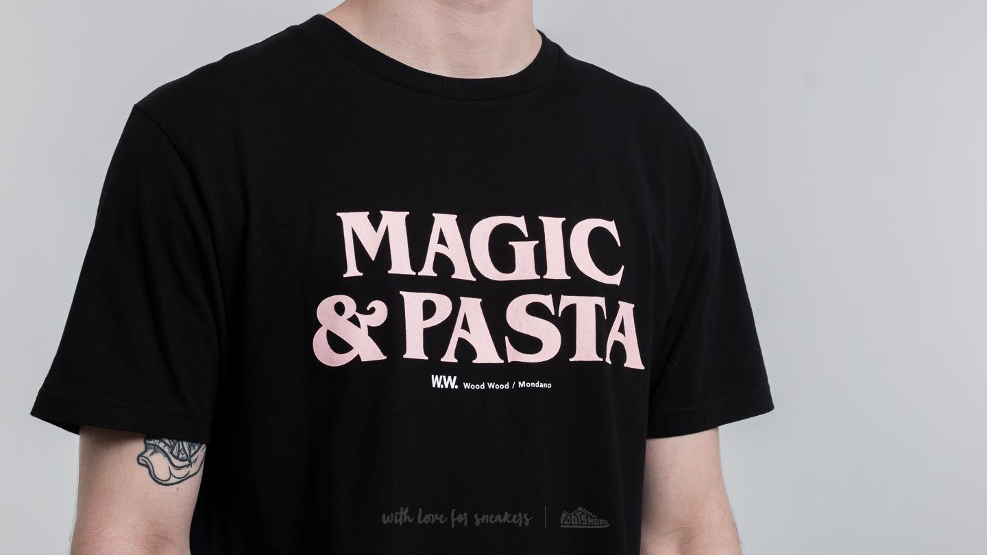 T-shirts WOOD WOOD Magic & Pasta T-Shirt Black
