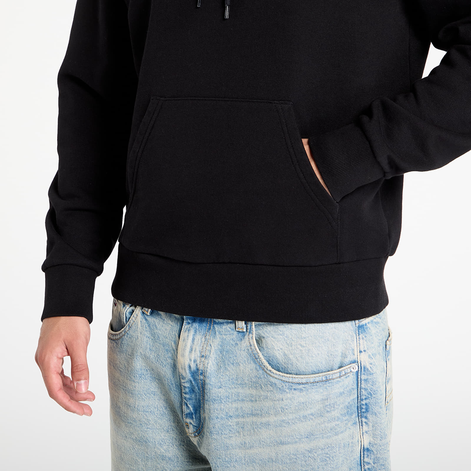 Суичърти Carhartt WIP Hooded Script Embroidery Sweat UNISEX Black/ White