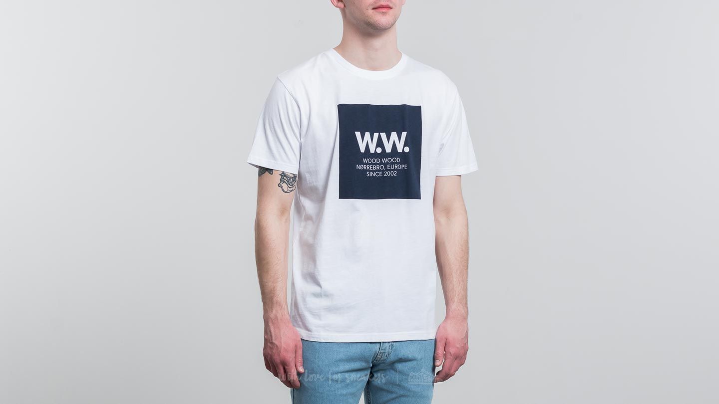 Camisetas WOOD WOOD WW Square T-Shirt Bright White