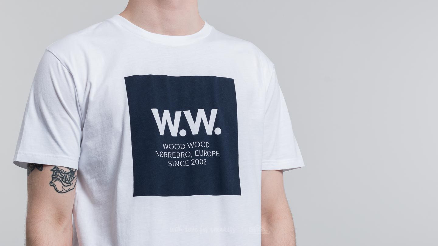 Camisetas WOOD WOOD WW Square T-Shirt Bright White