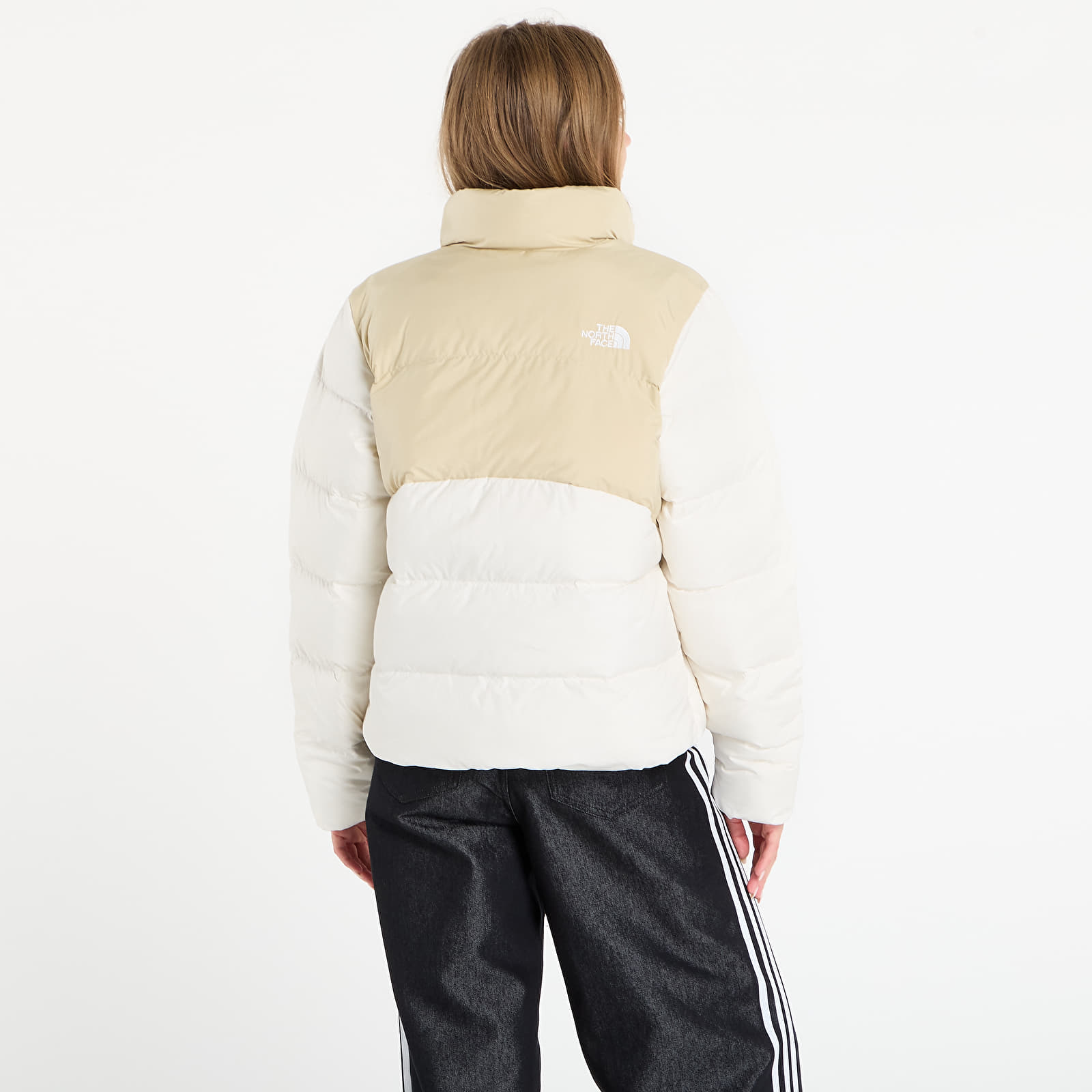 Puffer jackets The North Face W Saikuru Jacket Gravel/ White Dune