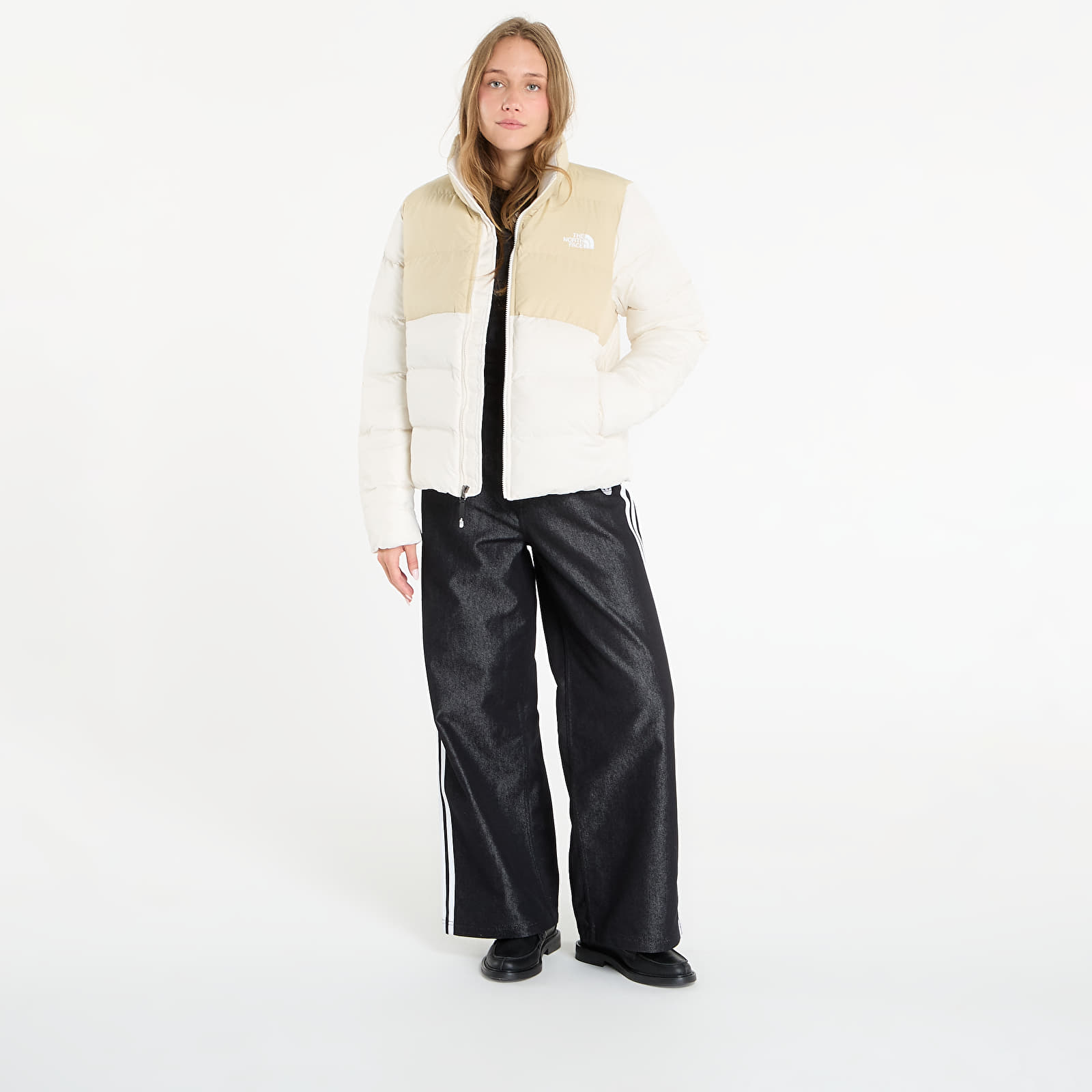 Puffer jackets The North Face W Saikuru Jacket Gravel/ White Dune