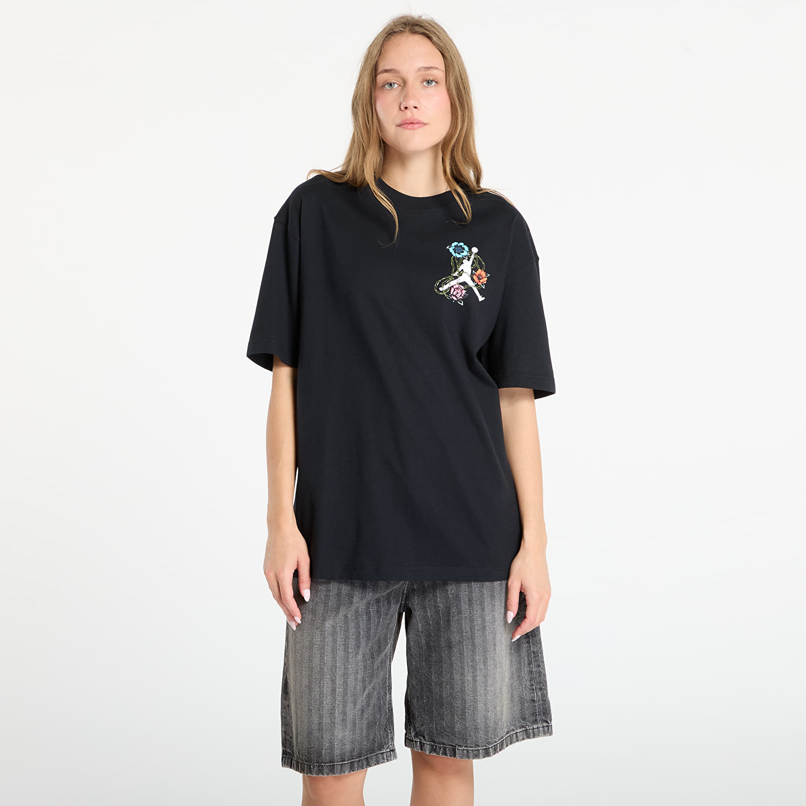 T-Shirts Jordan Flight Women's Oversized Graphic T-Shirt Black
