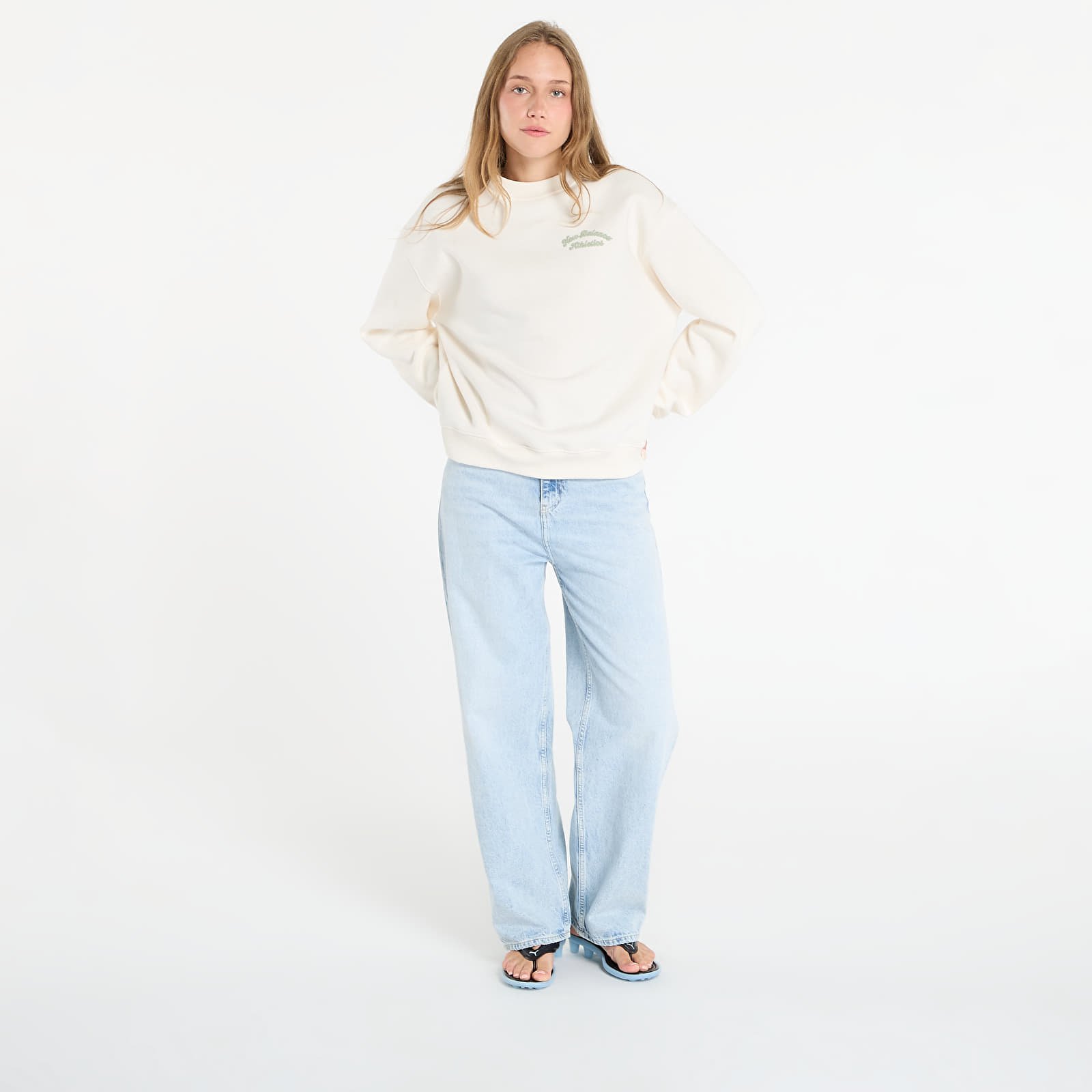 Sweatjacken und Sweatshirts New Balance Linear Heritage Fleece Crew Permafrost