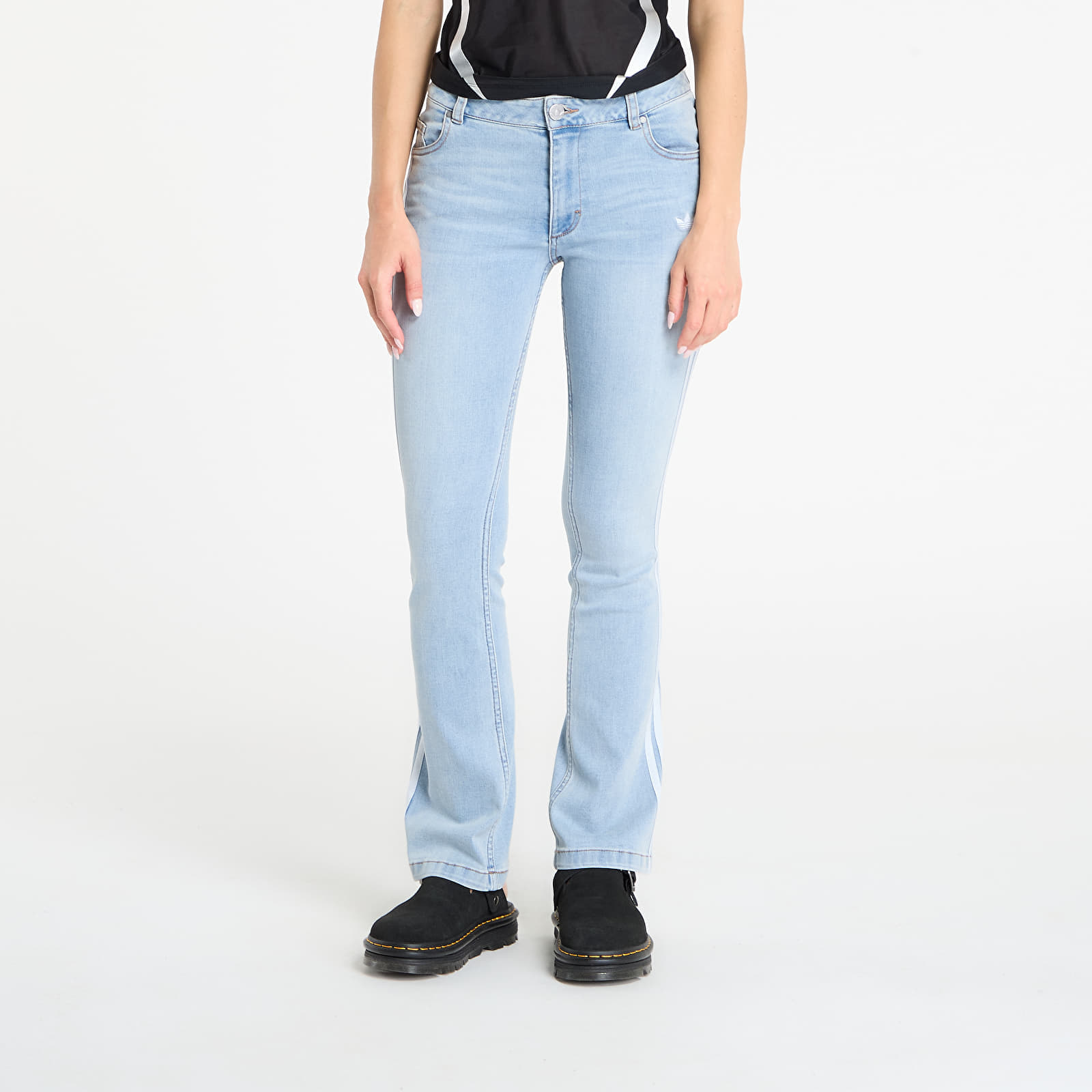 Blugi adidas Adilenium Season 4 Teamgeist Slim Denim Joggers Light Blue 25