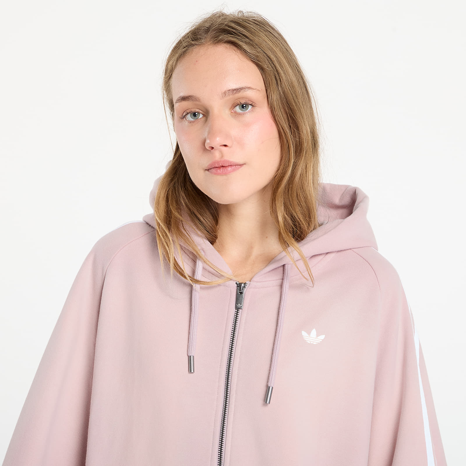 Sweatjacken und Sweatshirts adidas Adilenium Season 4 Teamgeist Washed Oversized Full-Zip Hoodie New Rose/ Dove Grey