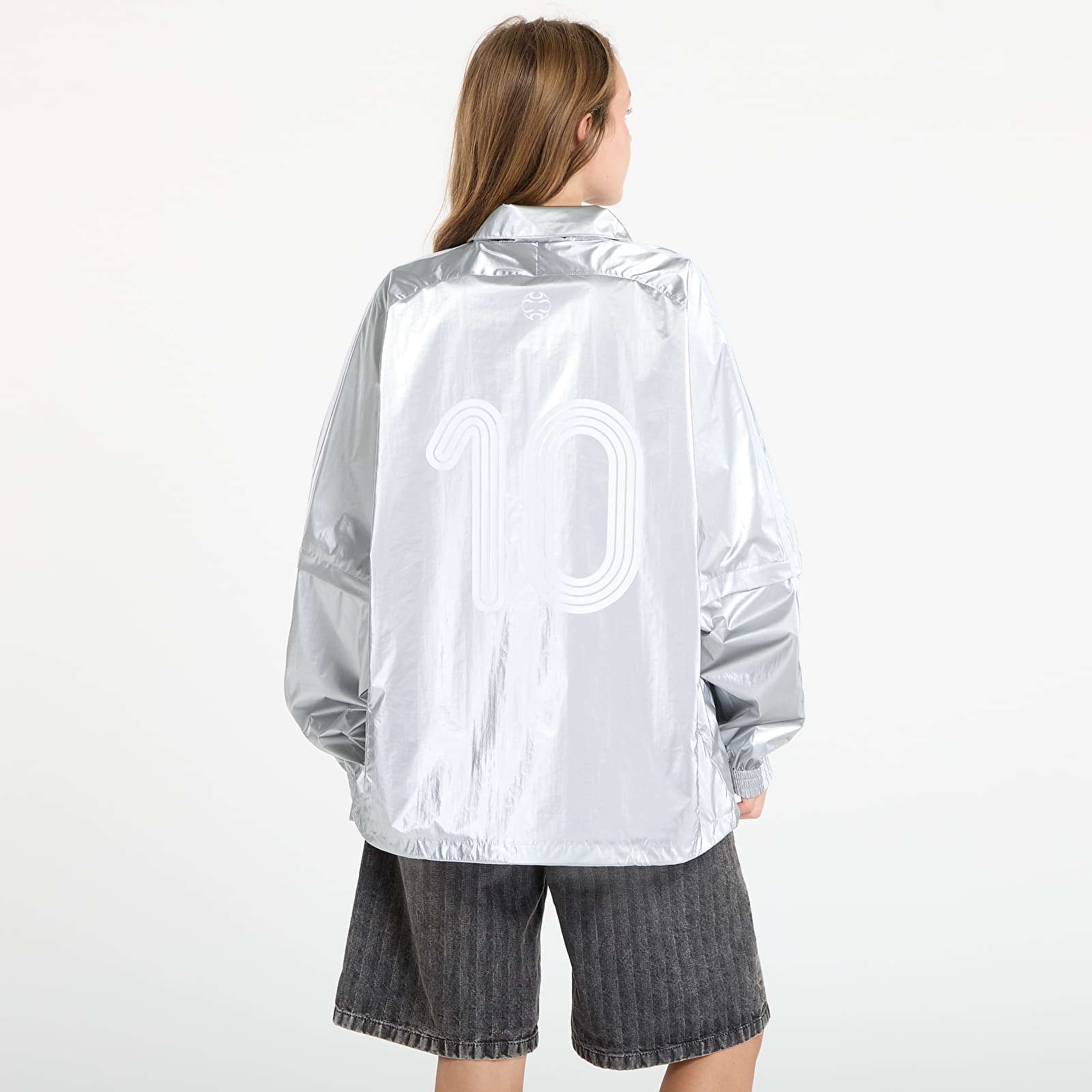 Jackets adidas Adilenium Season 4 Teamgeist Oversized Silver Track Top Silver Met.