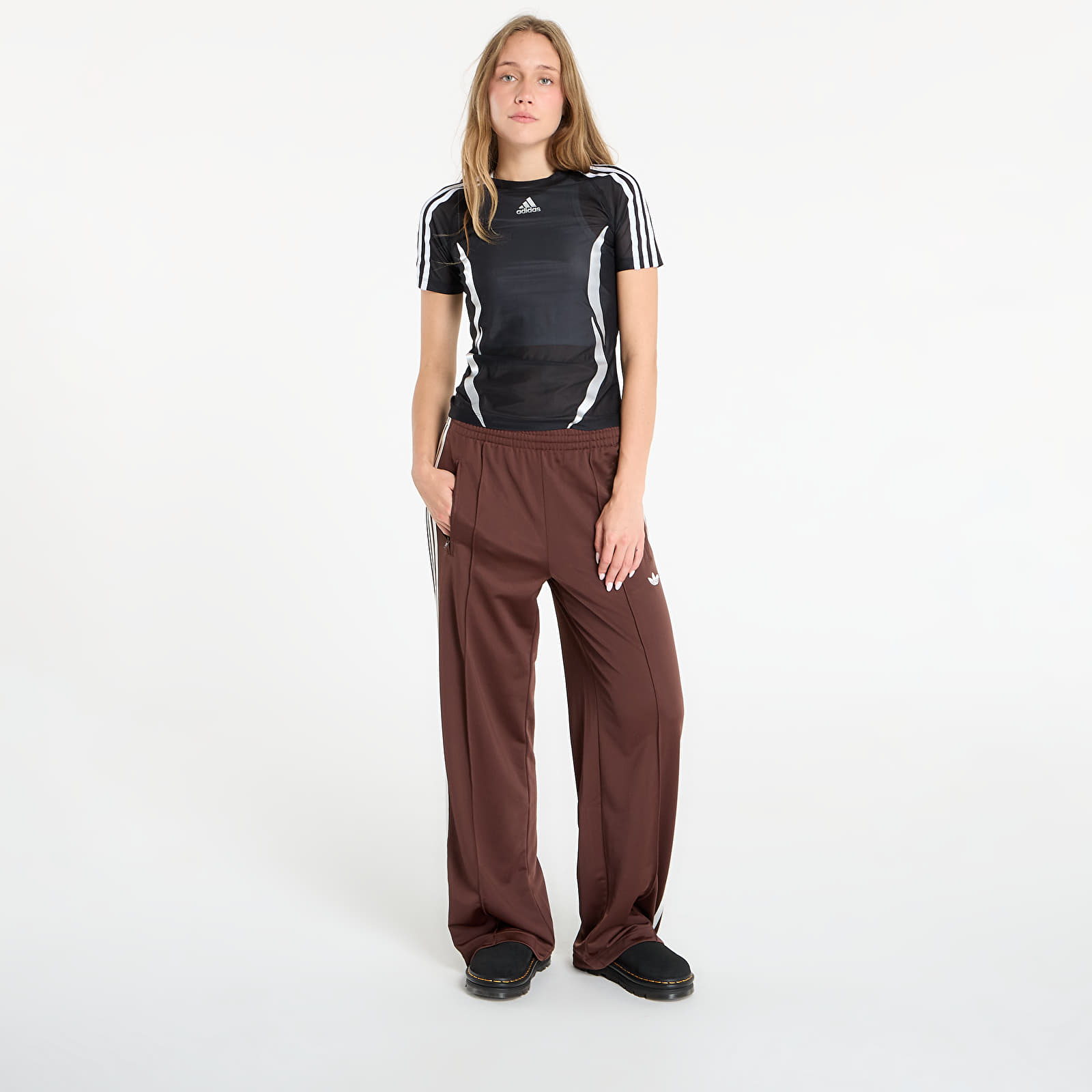 Панталони adidas Adicolor Classic Firebird Loose Track Tracksuit Bottoms Auburn/ Bright Yellow