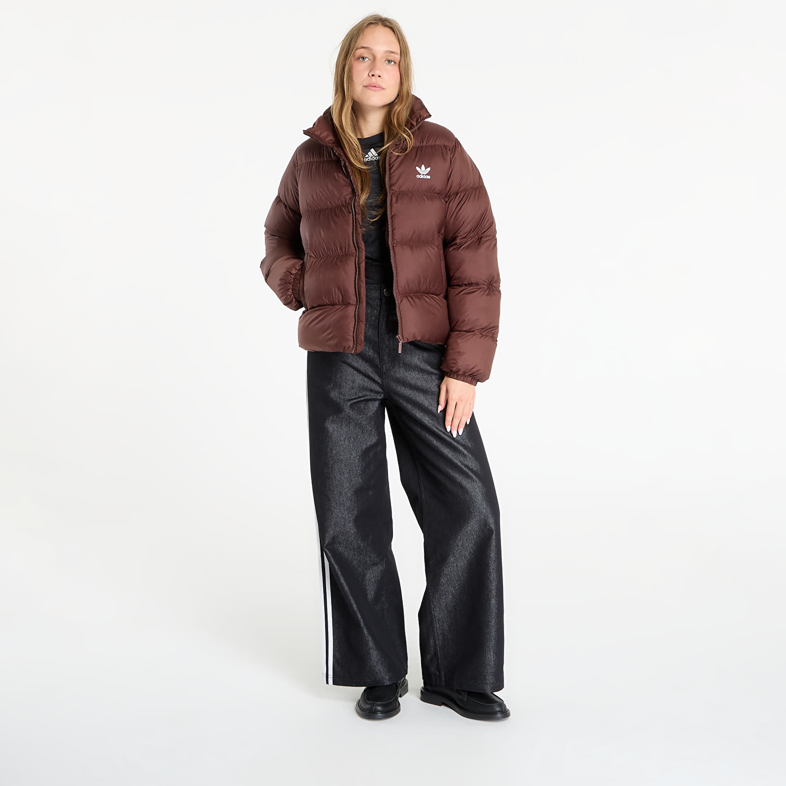 Пухени якета adidas Adicolor Short Puffer Jacket Auburn