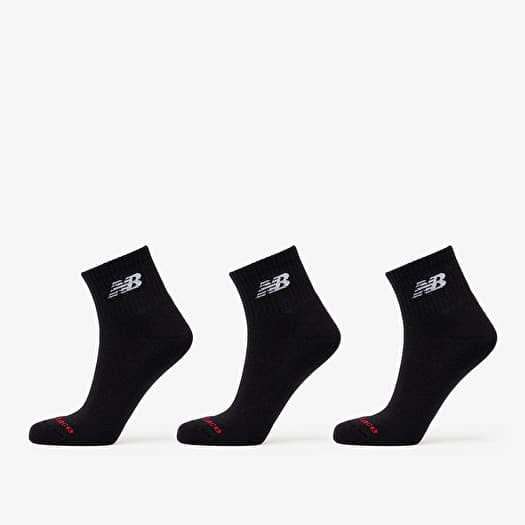 New Balance Everyday Ankle Socks 3-Pack Black