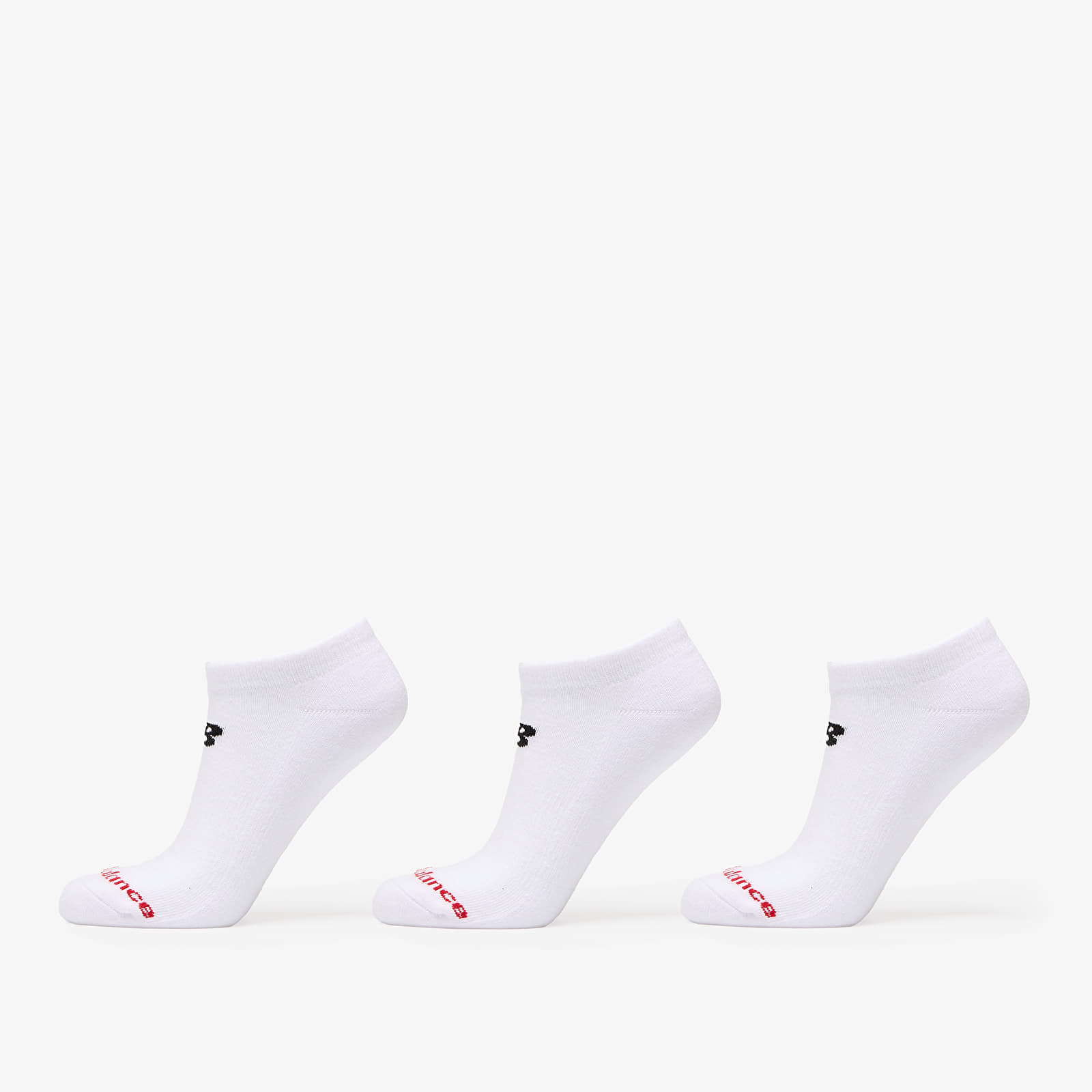 New Balance Everyday No Show Socks 3-Pack White M
