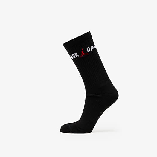 Jordan Everyday Crew Sock Black/ White/ University Red