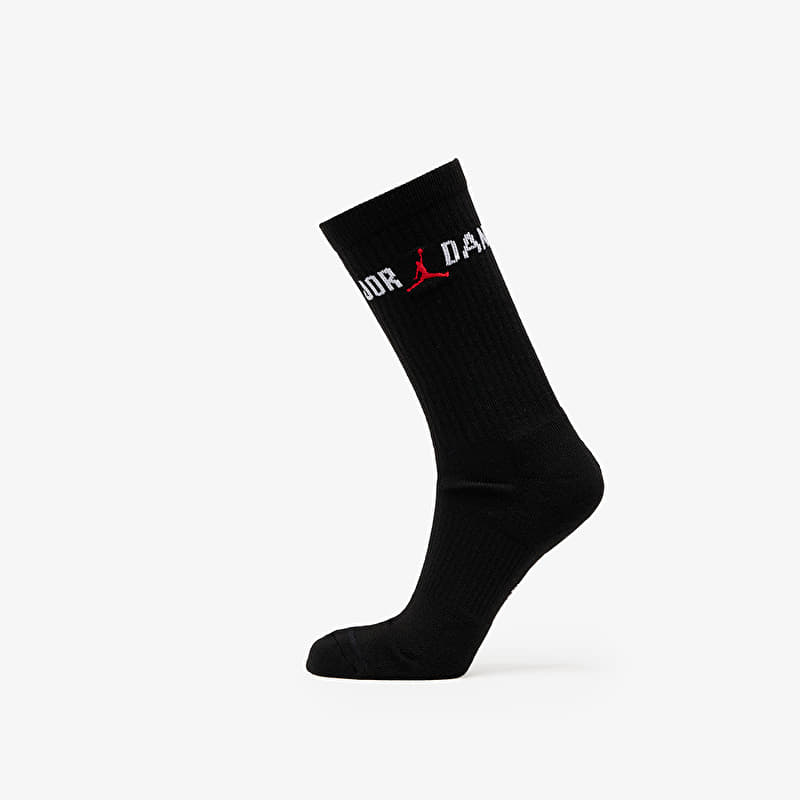 Calzini Jordan Everyday Crew Sock Black/ White/ University Red
