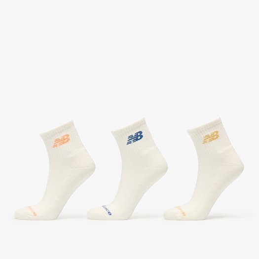New Balance Everyday Ankle Socks 3-Pack Off White
