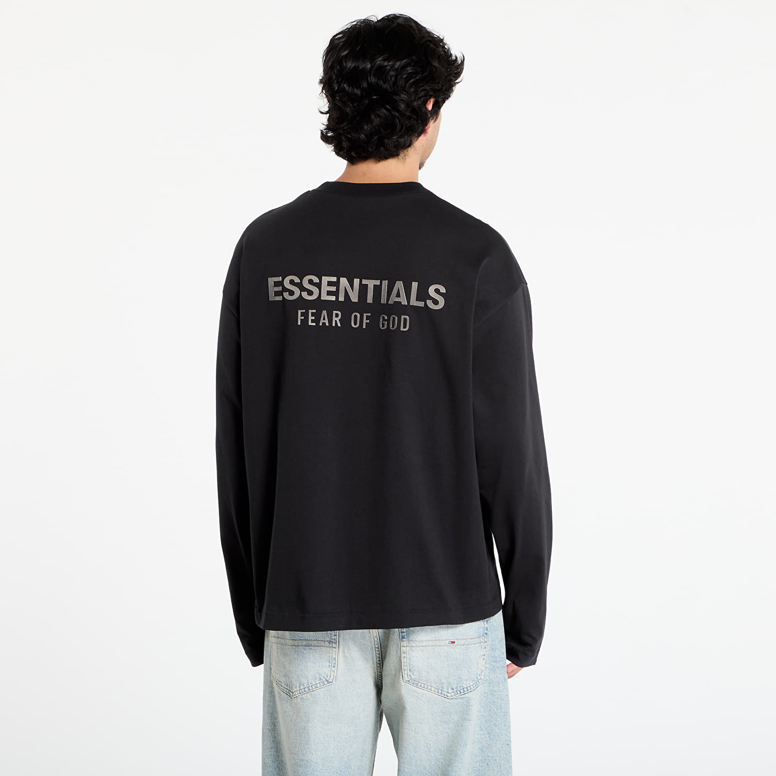 T-Shirts Fear of God Essentials Classic Long Sleeve Tee Jet Black