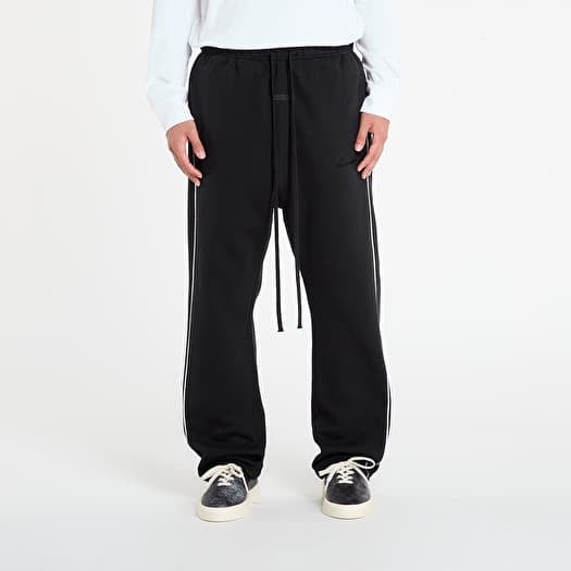 Fear of God Essentials Relaxed Sweatpant With Piping Jet Black/ Cloud White