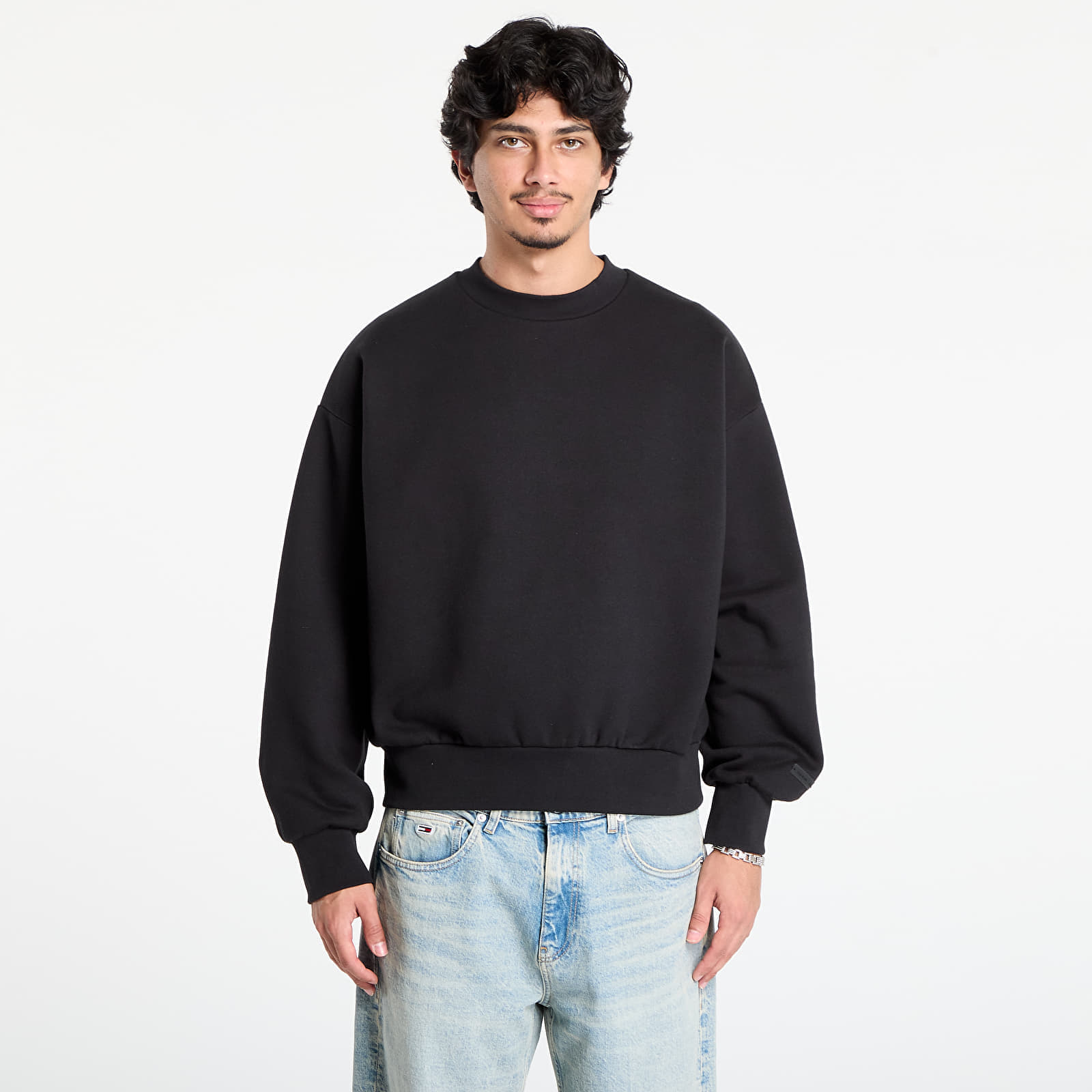Sweatshirt Fear of God Essentials Classic Crew Neck Sweatshirt Jet Black XL