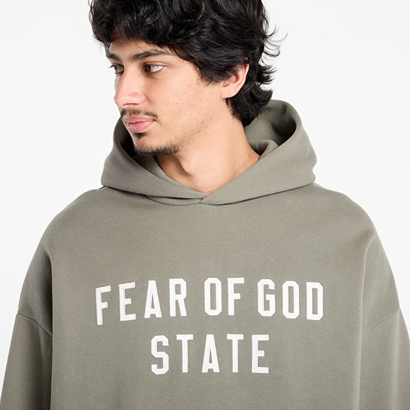 Fear of God Essentials 90's Hoodie Moss | Footshop