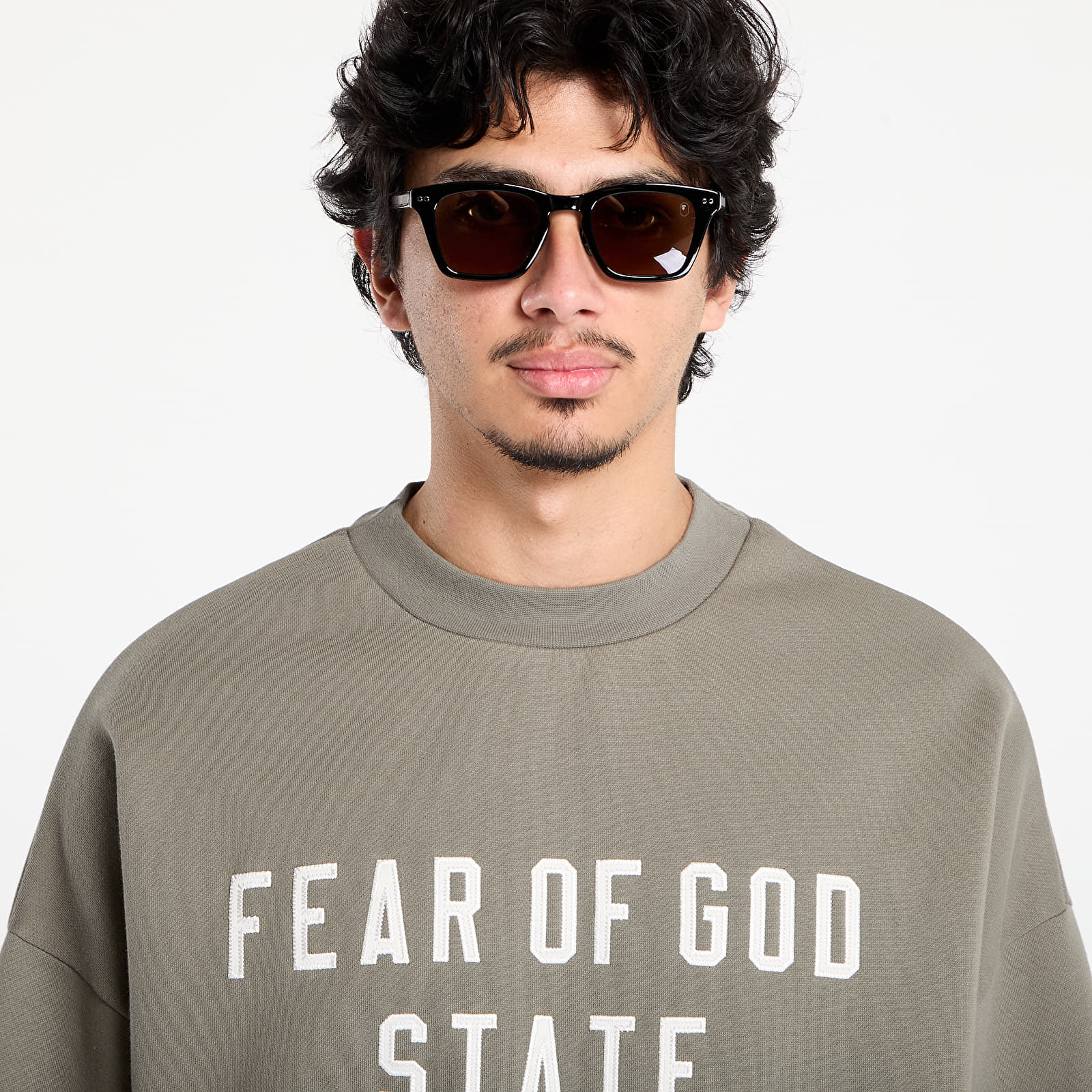 Hoodies and sweatshirts  Fear of God Essentials 90's Crewneck Moss