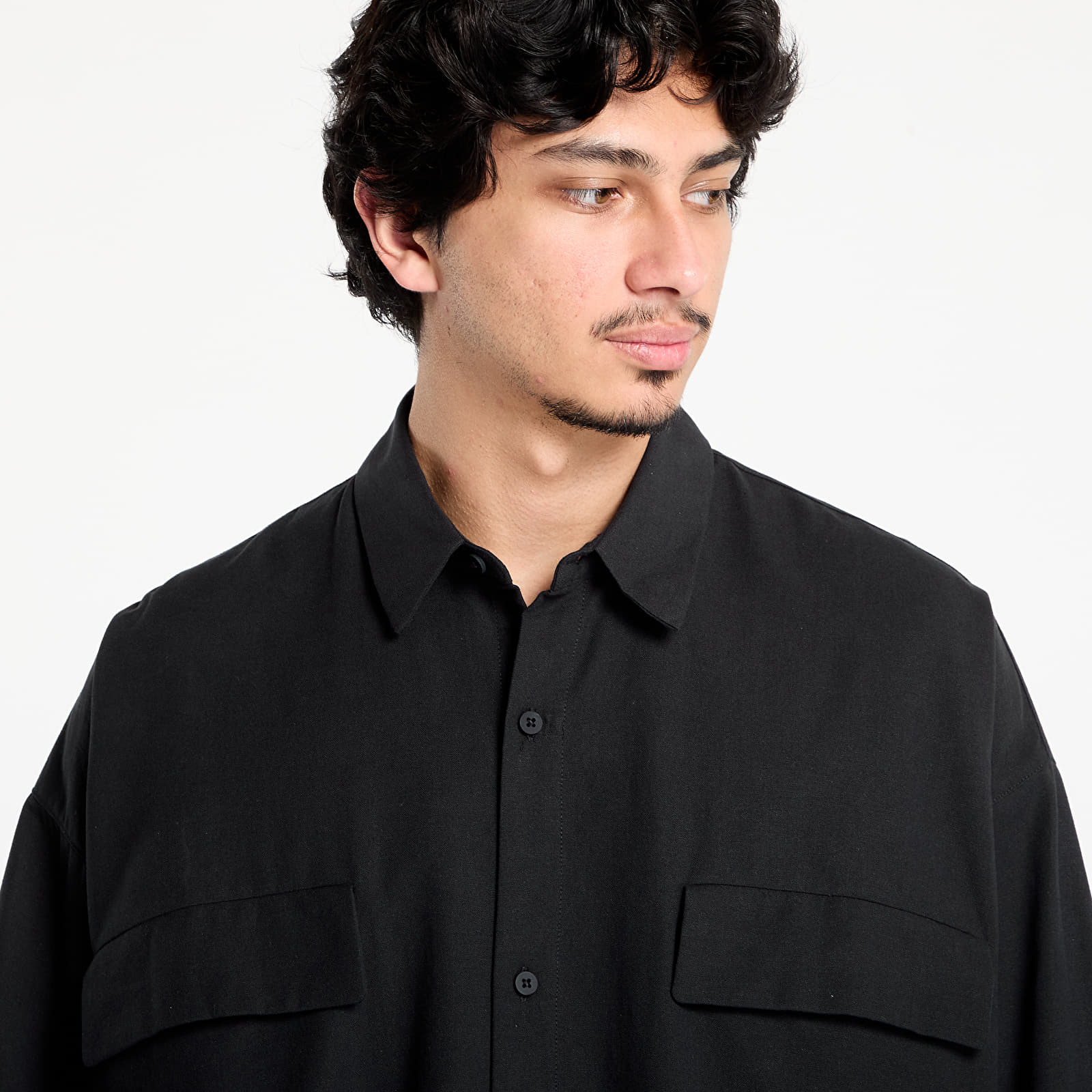 Hemden Fear of God Essentials Oxford Shirt Jet Black