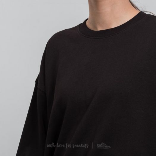 Stüssy Ezra Cropped Baggy Crew Black | Footshop