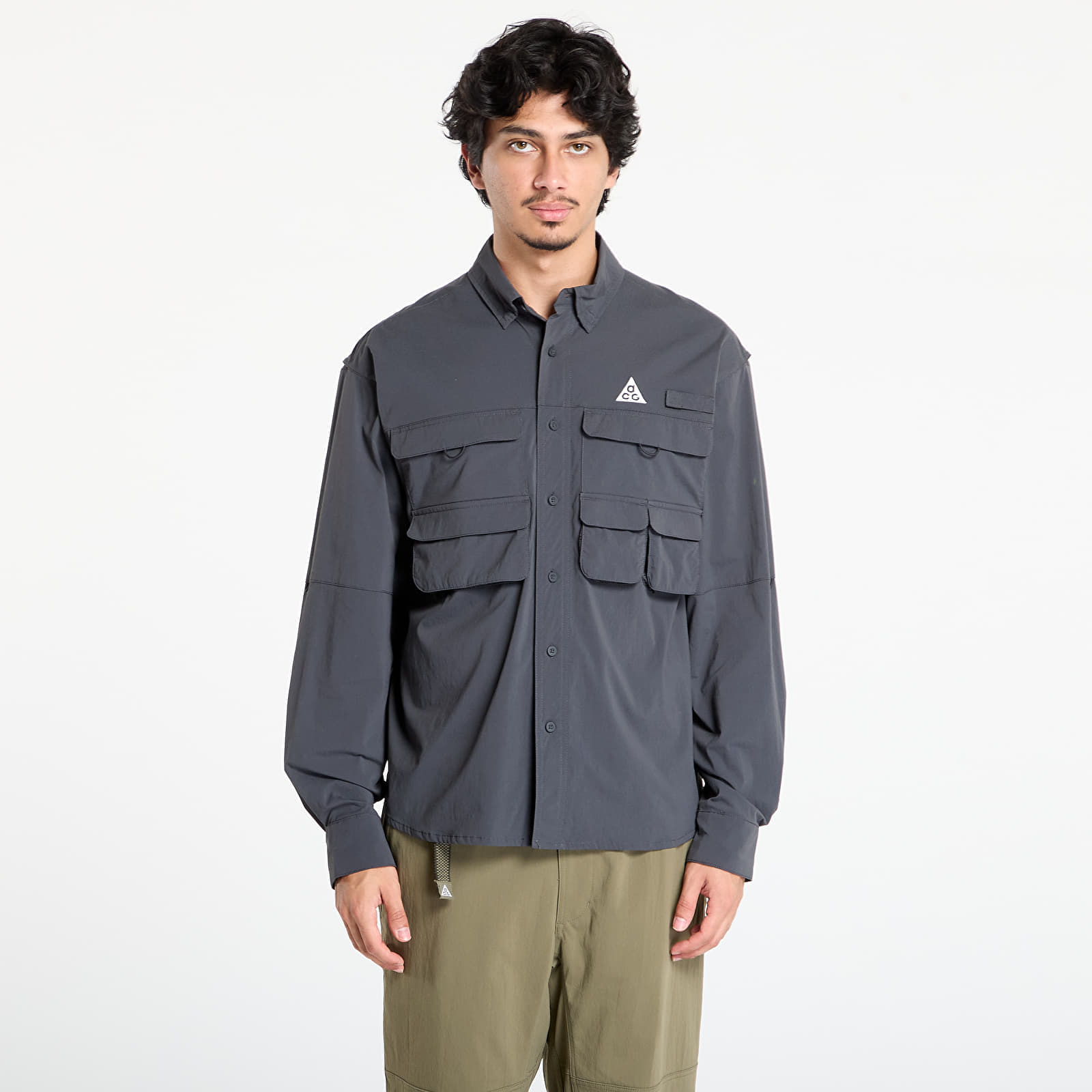 Cămașă Nike ACG Orb Weaver Dri-FIT ADV UV Long-Sleeve Shirt Anthracite/ Summit White/ Summit White XS