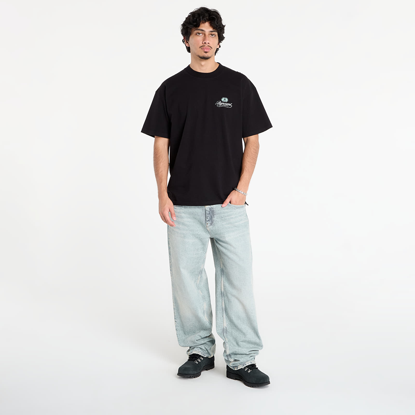 Тениски REPRESENT Grand Vintage Hand Drawn T-Shirt Jet Black