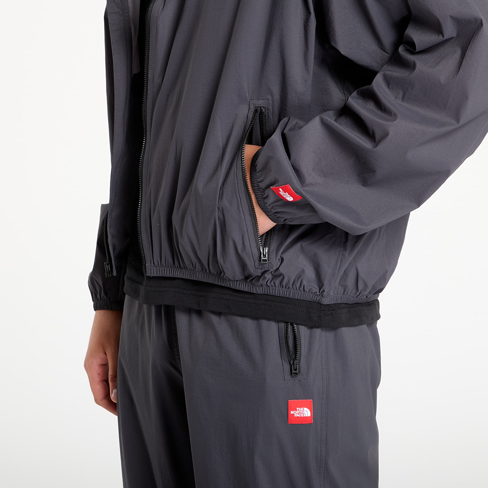 Jackets The North Face M Redbox Packable Hooded Wind Jacket Obsidian