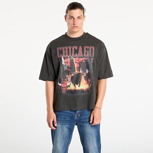 T-shirt New Era NBA Washed Graphic Chicago Bulls UNISEX Heather Gray