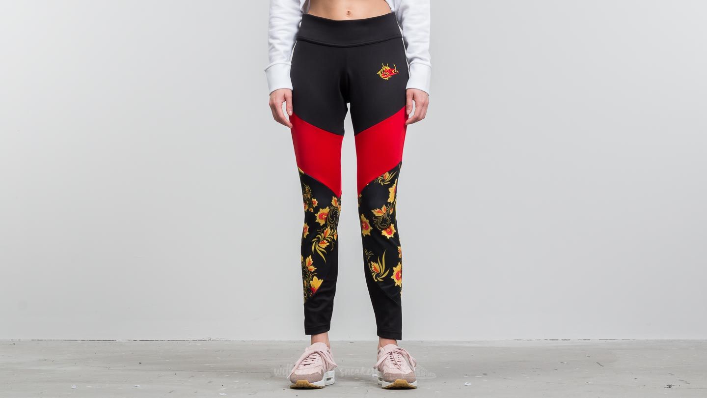 Pantalones Nike Sportswear Essential Floral Legging Black