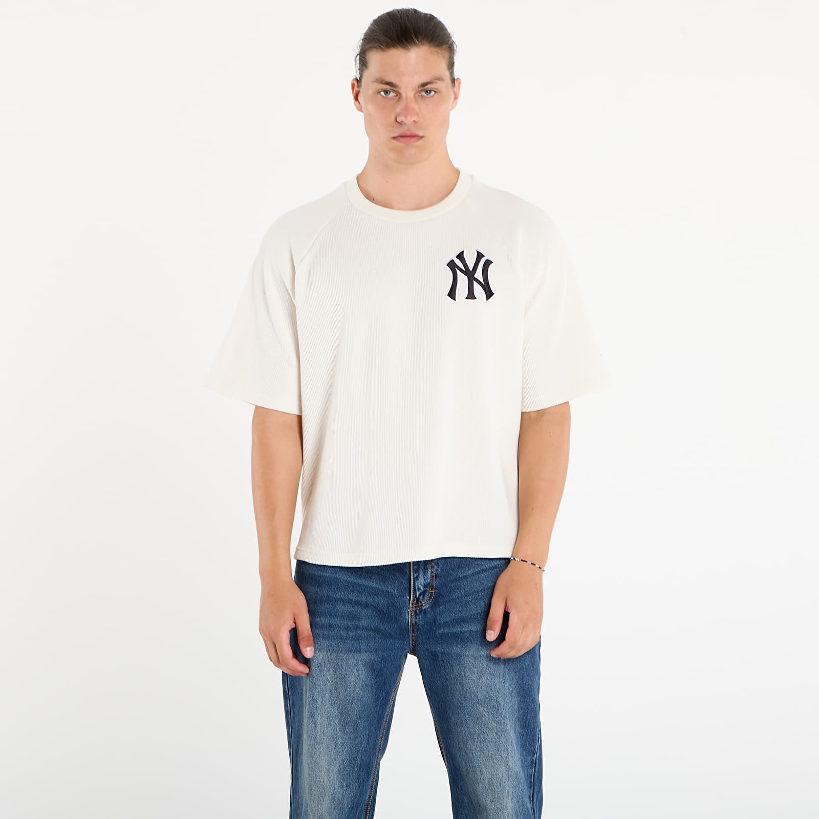 T-shirts New Era MLB Waffle New York Yankees UNISEX Off White