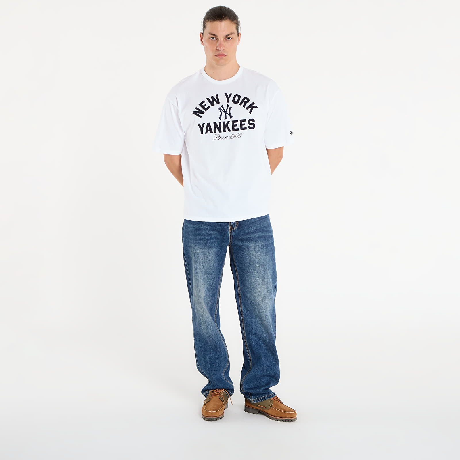 Мъжки тениски New Era MLB Heritage New York Yankees UNISEX White
