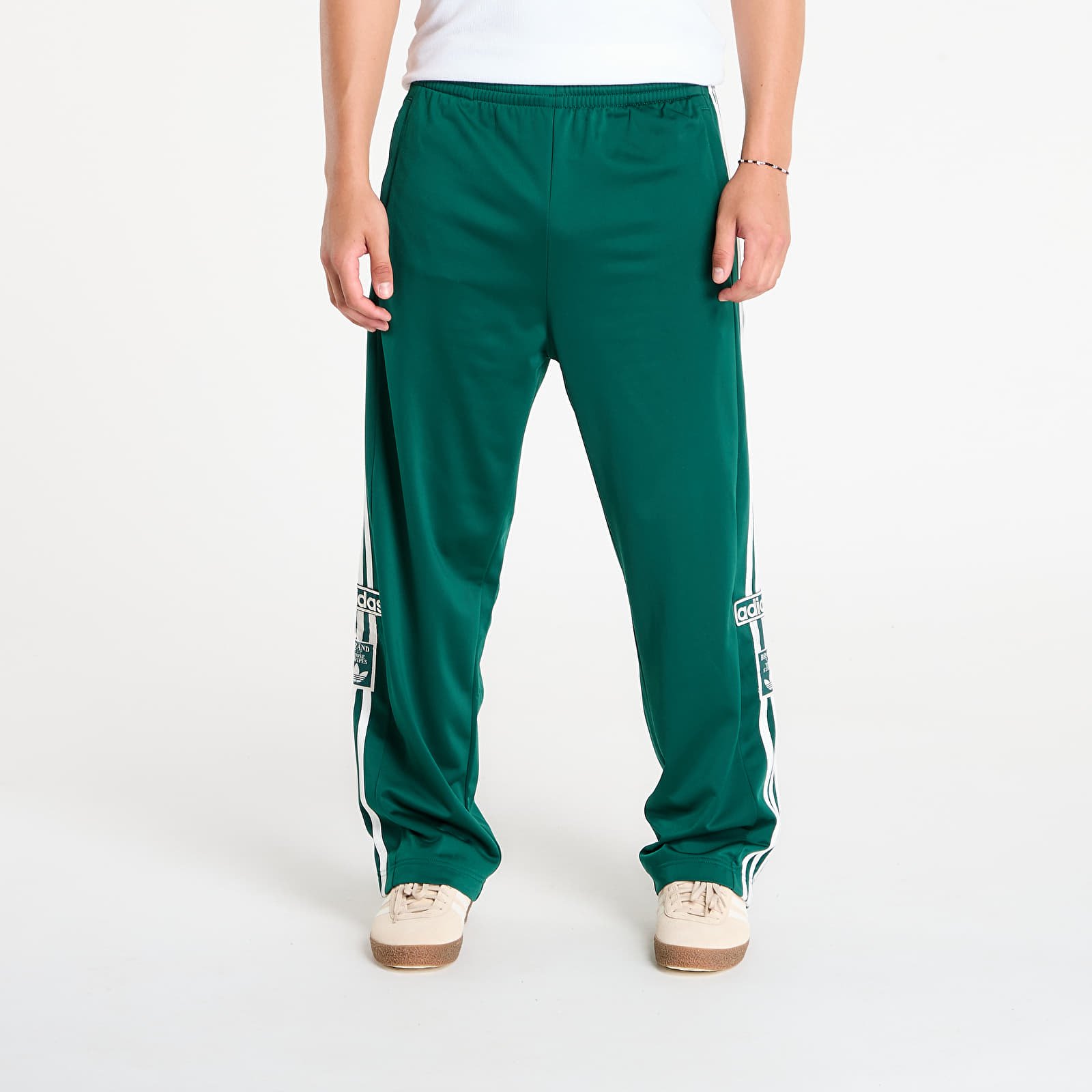 Men's sweatpants adidas Originals Adibreak Tracksuit Bottoms Collegiate Green