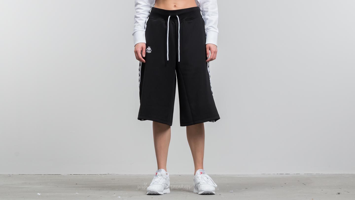 Kurzhosen Kappa Authentic Anah Bermuds Black-White
