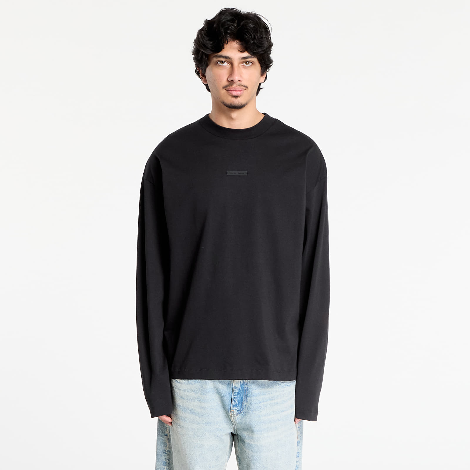 Tricou Fear of God Essentials Classic Long Sleeve Tee Jet Black L