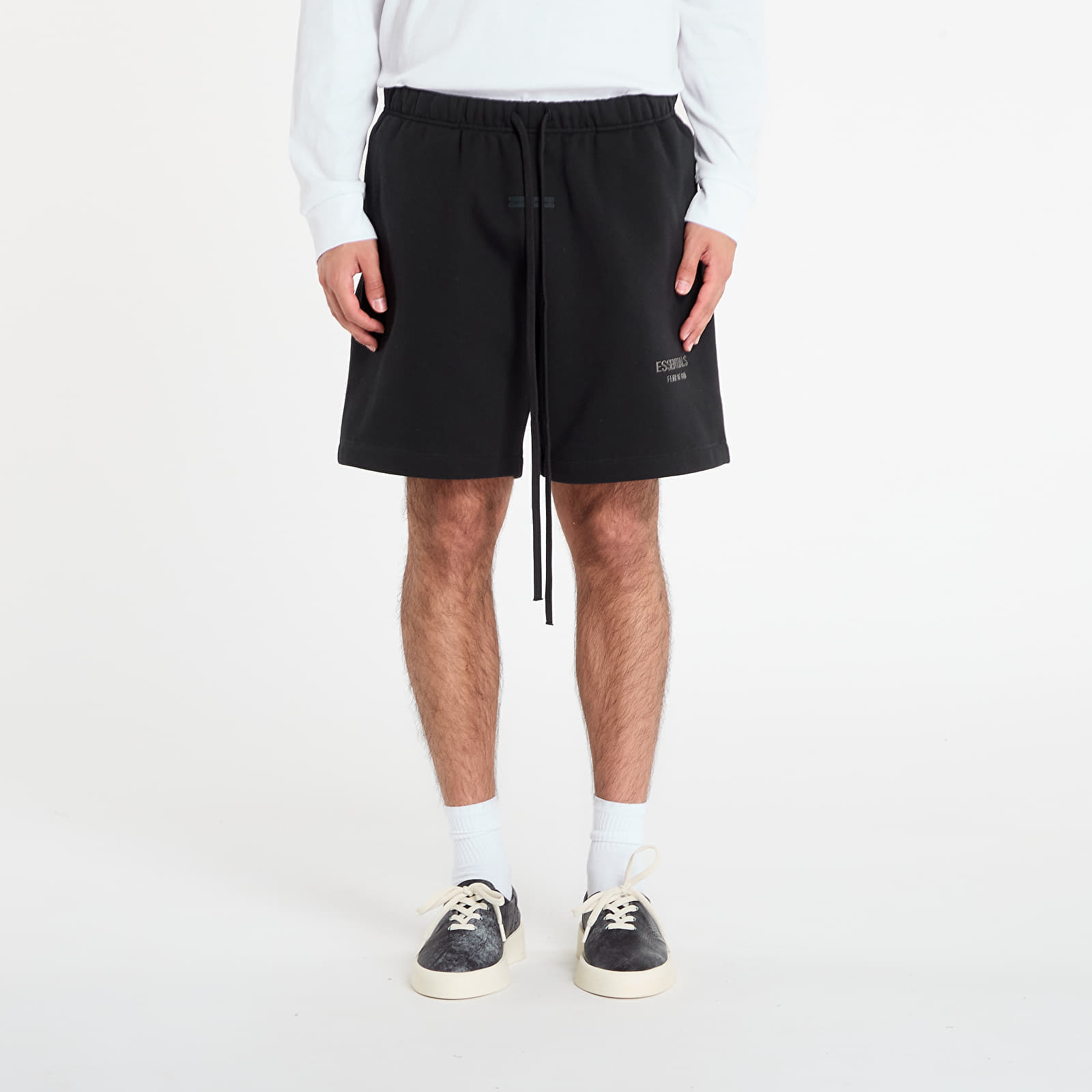 Pantaloni scurți Fear of God Essentials Classic Sweatshort Jet Black L