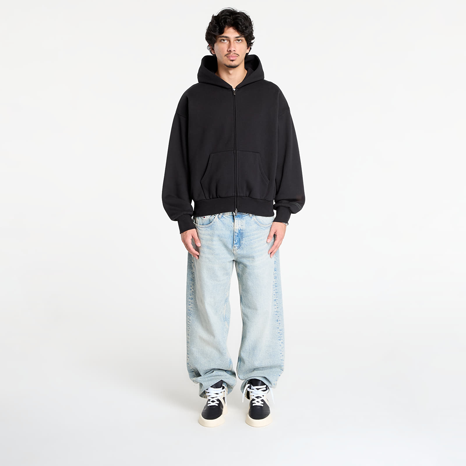 Hoodies and sweatshirts  Fear of God Essentials Classic Full Zip Hoodie Jet Black