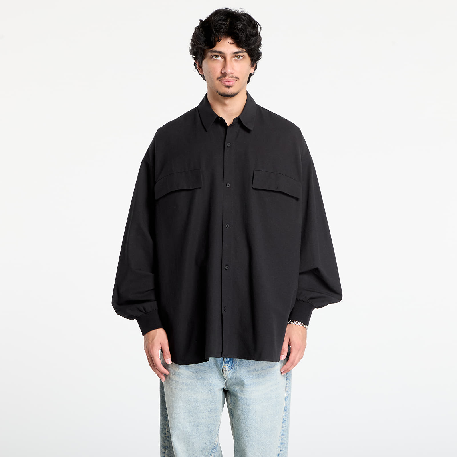 Hemden Fear of God Essentials Oxford Shirt Jet Black