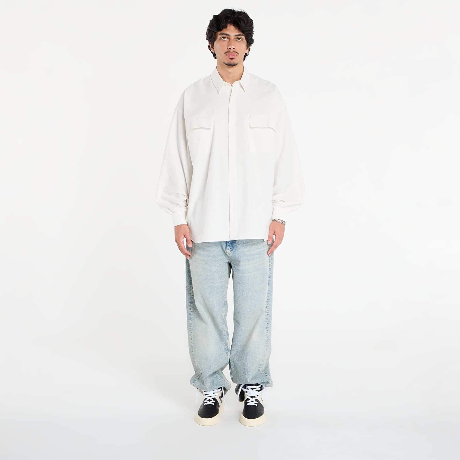 Shirts Fear of God Essentials Oxford Shirt Cloud White