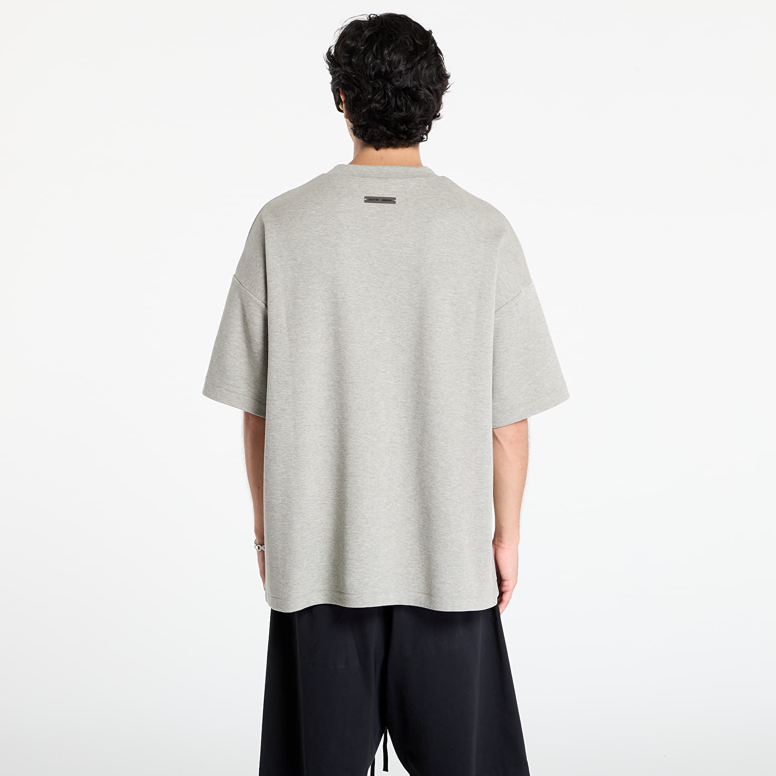 T-Shirts Fear of God Essentials Pique 90's Short Sleeve Tee Concrete Heather