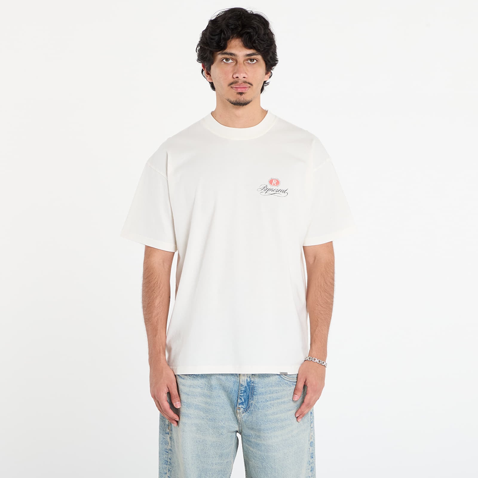 Tricou REPRESENT Grand Vintage Hand Drawn T-Shirt Aged White L