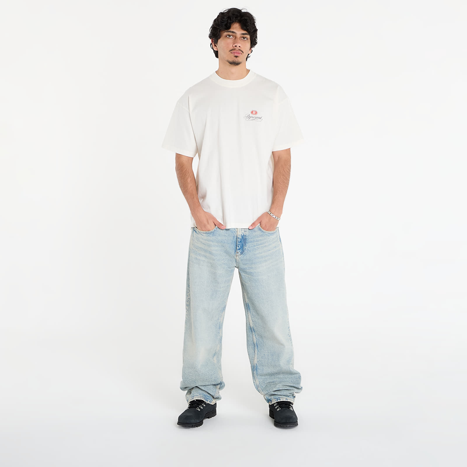 T-shirts REPRESENT Grand Vintage Hand Drawn T-Shirt Aged White