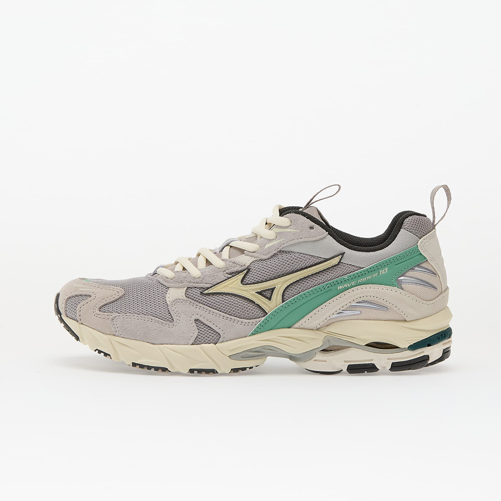 Levně Tenisky Mizuno Wave Rider 10 Opal Gray/ Pristine/ Creme De Menthe