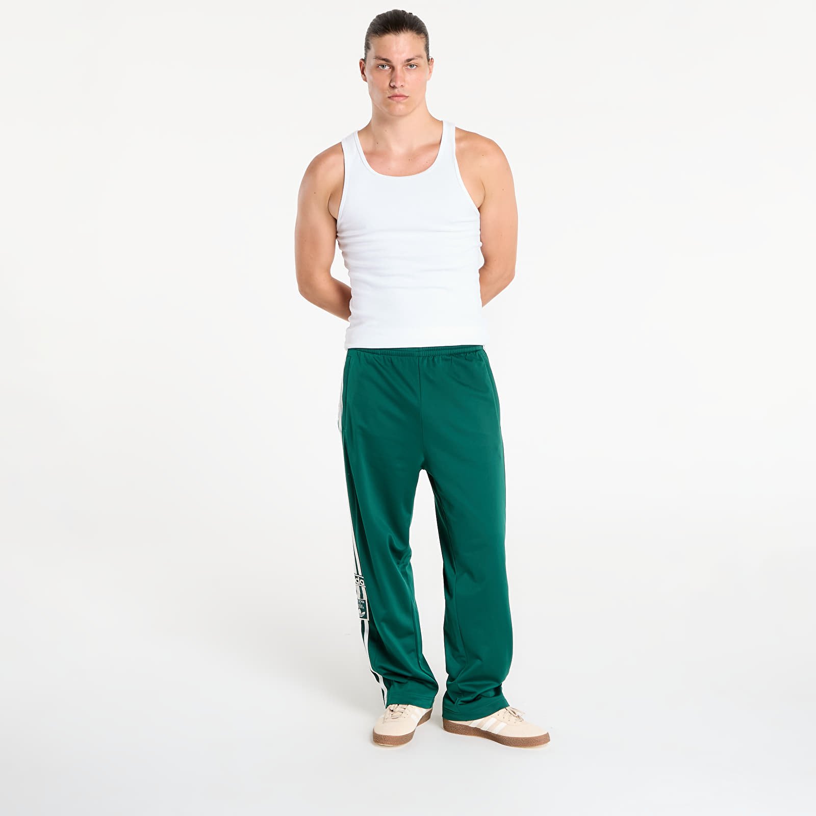 Men's sweatpants adidas Originals Adibreak Tracksuit Bottoms Collegiate Green