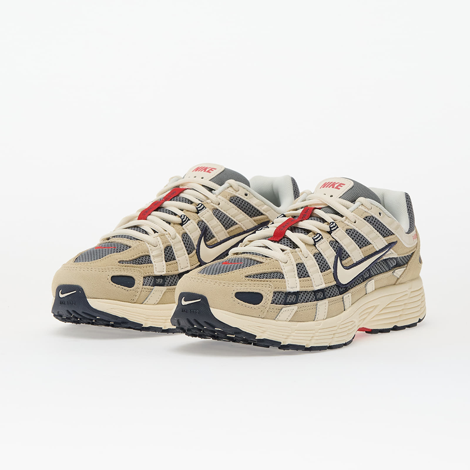 Мъжки кецове и обувки Nike P-6000 Lt Khaki/ Pale Ivory-Thunder Blue-Cool Grey-Univ Red