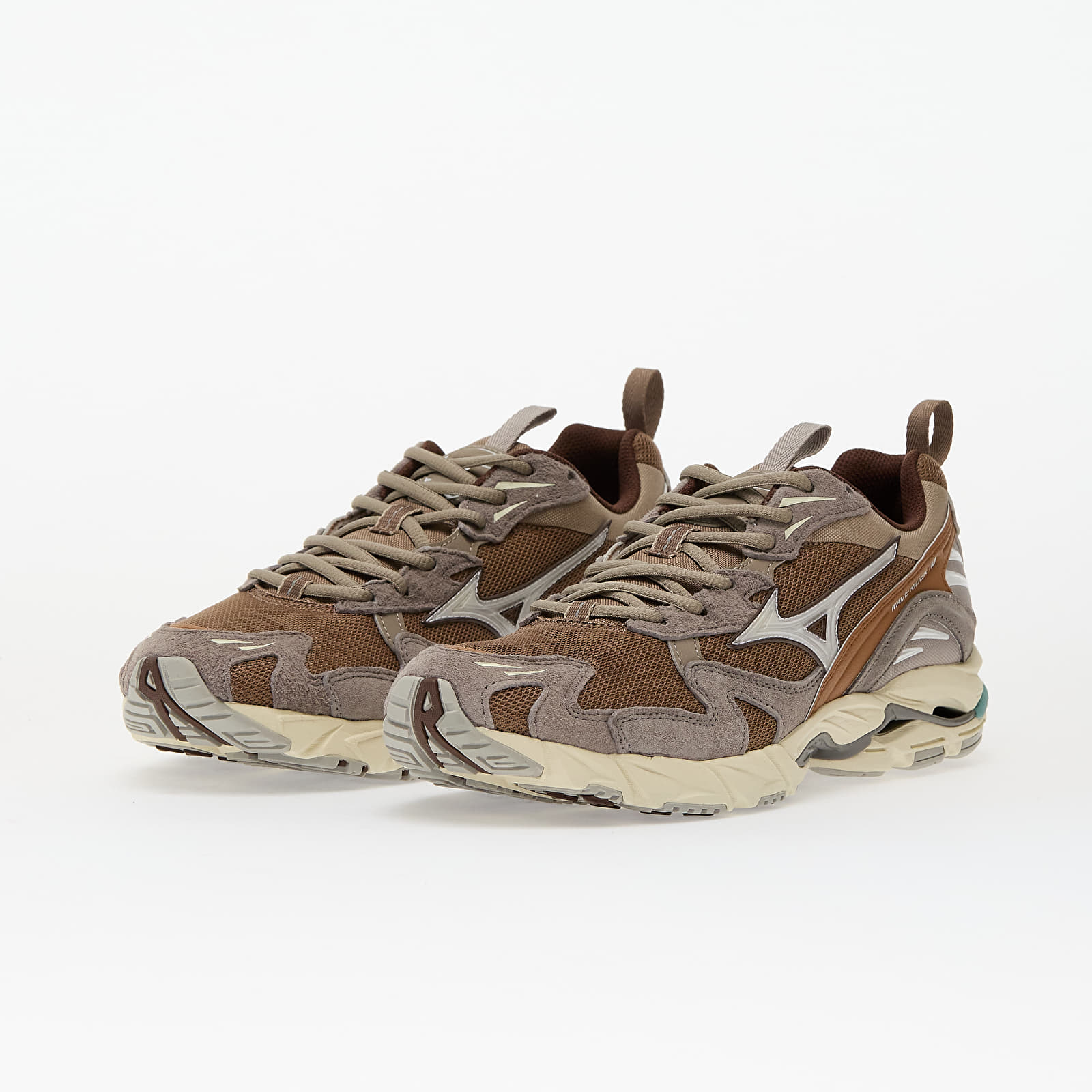 Herren Sneaker und Schuhe Mizuno Wave Rider 10 Fossil/ White/ Thrush