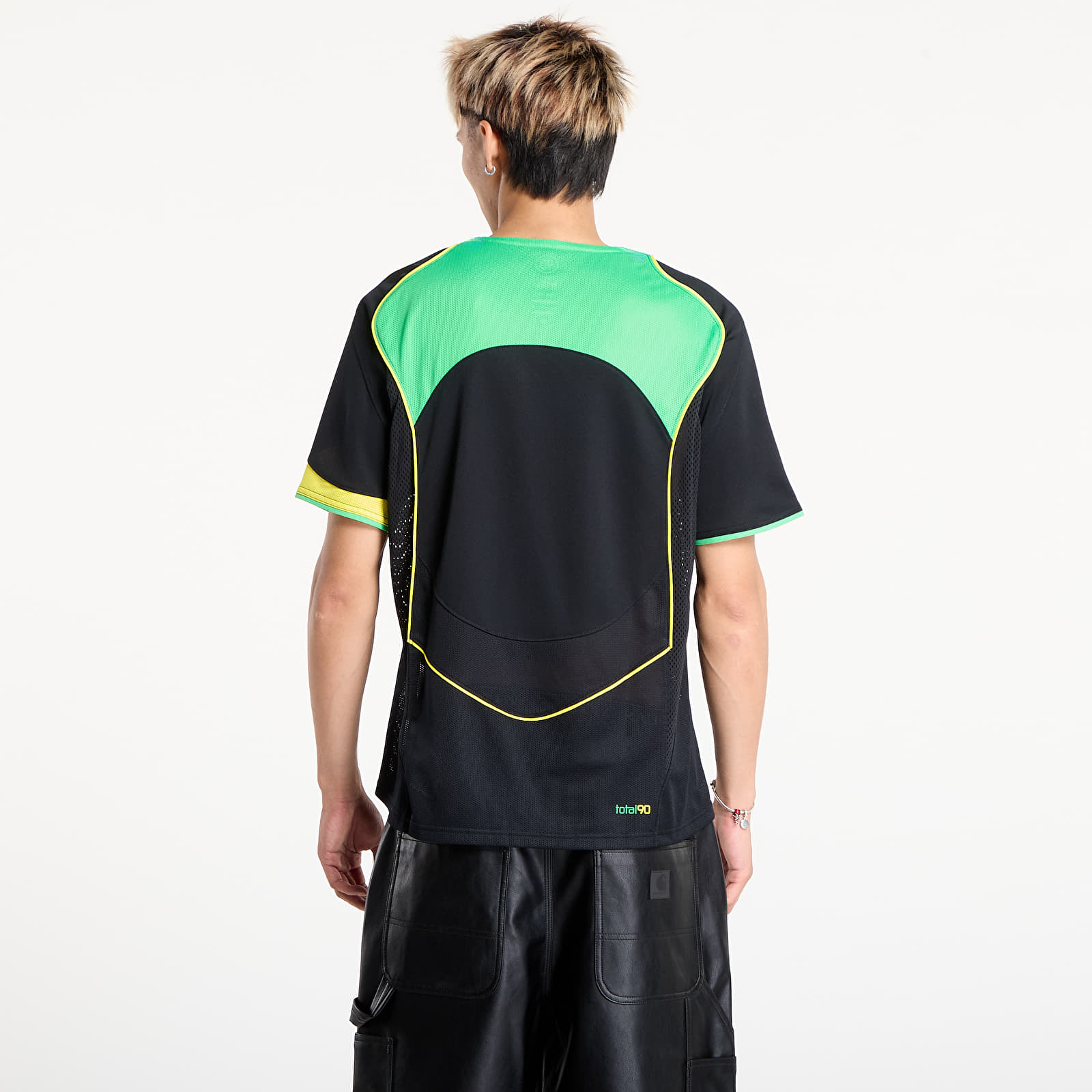 Jerseys Nike Total 90 Men's Dri-FIT Soccer Jersey Black/ Green Spark/ Opti Yellow