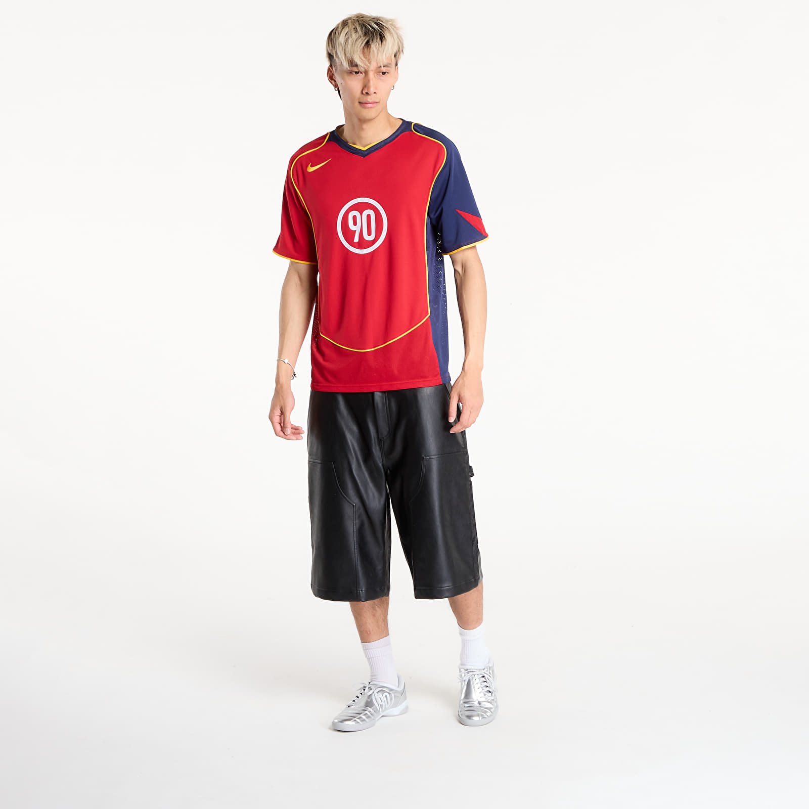 Jerseys Nike Total 90 Men's Dri-FIT Soccer Jersey Gym Red/ Midnight Navy/ University Gold